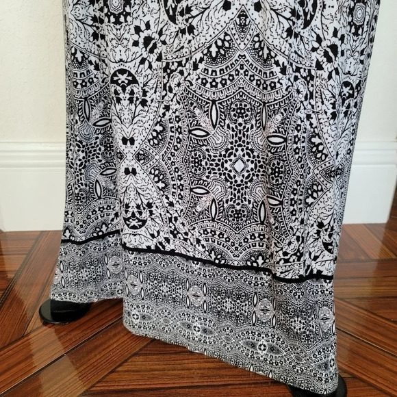 Maxi CYNTHIA ROWLEY Stretch SKIRT Fold Over White - Picture 2 of 8